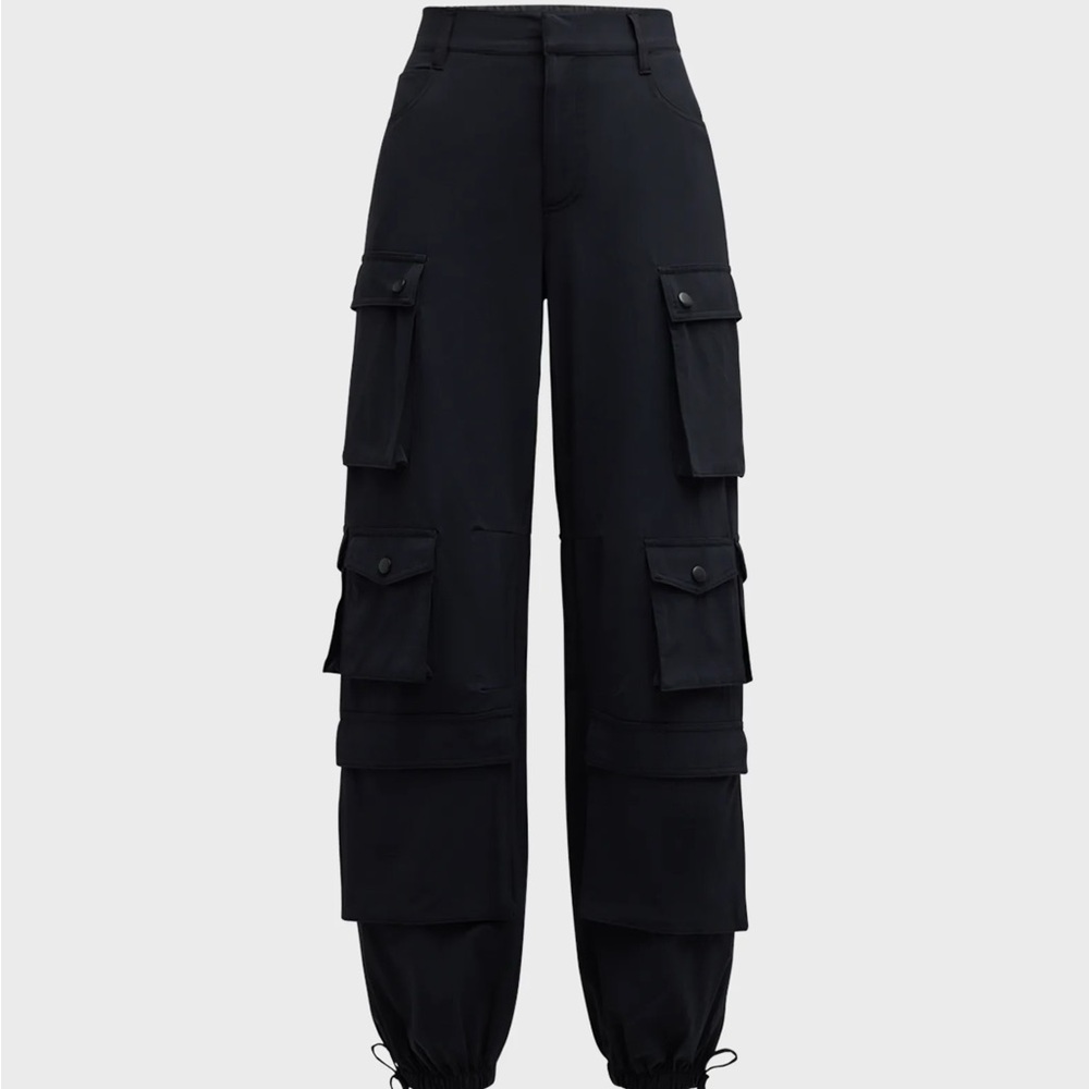 Alice + Olivia Olympia Mid-Rise Ankle-Tie Cargo Pants